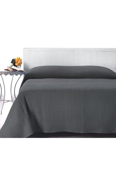 Lucy and Home Πικέ Διπλό, Κάλυμμα Κρεβατιού 220x240 Εκ. Ανθρακί