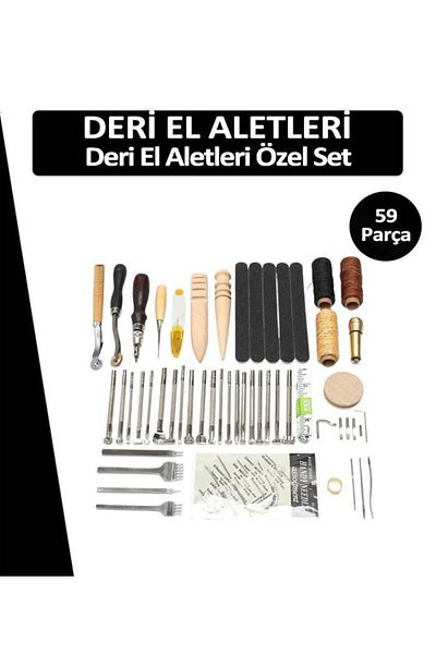 Dopar Δερμάτινα Εργαλεία Χειρός 59 Τεμάχια Ειδικό Σετ