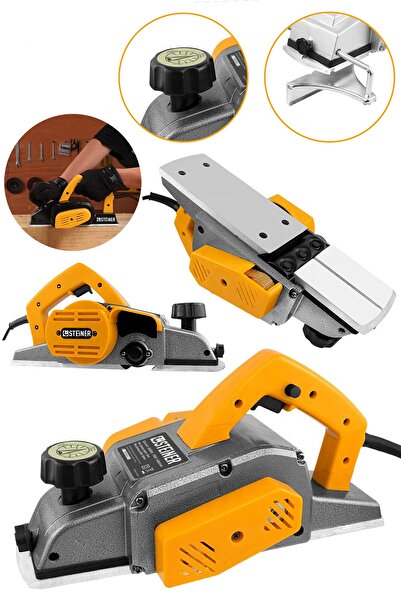 STEİNER Alman 4200 Watt Sjs Bakır Sargılı Metal Şanzıman Motor Korumalı Çift Bıçaklı Planya Rende Makinesi