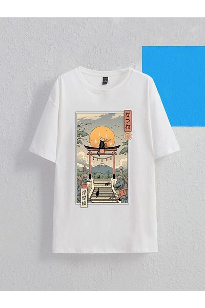 Jose Clothing UNISEX ΛΕΥΚΟ ΤΥΠΩΜΕΝΟ ΥΠΕΡΜΕΓΕΘΕΣ ΚΟΝΤΟΜΑΝΙΚΙ ΜΠΟΥΛΟΣ