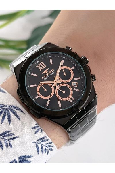 FERRO BLKT.X07 Ferro Inner Functions Active Chronograph 30 Mt Water Resistant Men's Wristwatch