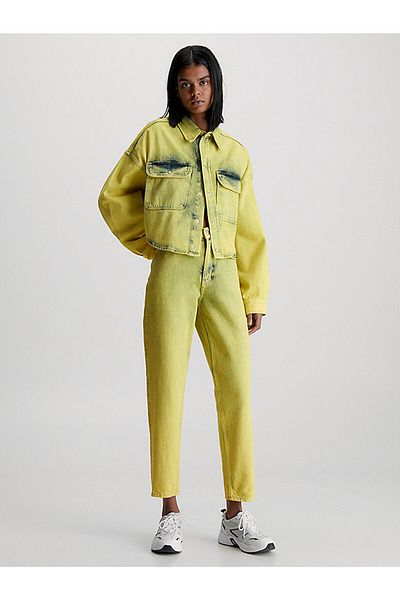 Calvin klein outlet yellow denim jacket