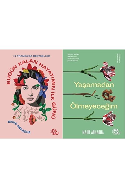 Yan Pasaj Yayınevi Bugün Kalan Hayatımın Ilk Günü+yaşamadan Ölmeyeceğim 2 Kit...