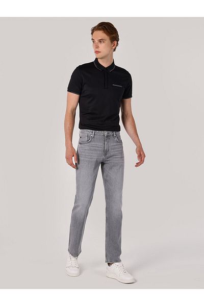 Colin's David 045 - Gray Men's Trousers, Regular Fit, Straight Leg