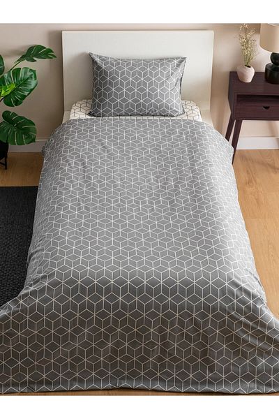 LC Waikiki Patterned Cotton Single Duvet Cover Set