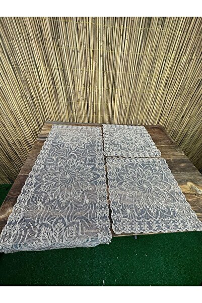 Gülers Collection Νέο Σετ Δρομέας Τριπλό Τετράγωνο 37x95 37x37 37x37