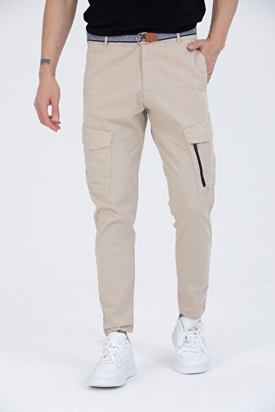 Wise Чоловічі бавовняні штани з поясом у подарунок