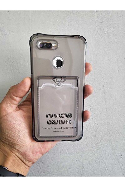 BilişimGo Technology Oppo A5s / A12 / Ax7 Şeffaf Kartlıklı Kamera Korumalı Si...