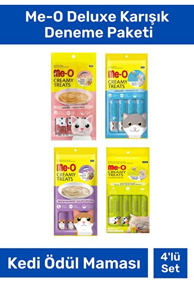 me-o Deluxe Karışık Kedi Ödül Maması Deneme Paketi