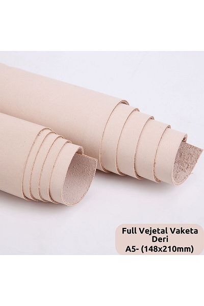 ipekbazaar Full Vegetal Vaketa Piece Leather, A5-(14.8X21 CM) Leather Genuine Leather Suitable for Pattern and Painting for Hobby
