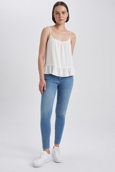 DeFacto Rebeca Skinny Fit normál derék, keskeny láb hosszú hosszúságú farmer nadrág A5141ax23hs