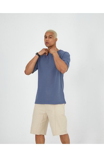 The Champ Clothing Καλοκαιρινό μπλουζάκι με ριγέ πλεκτά