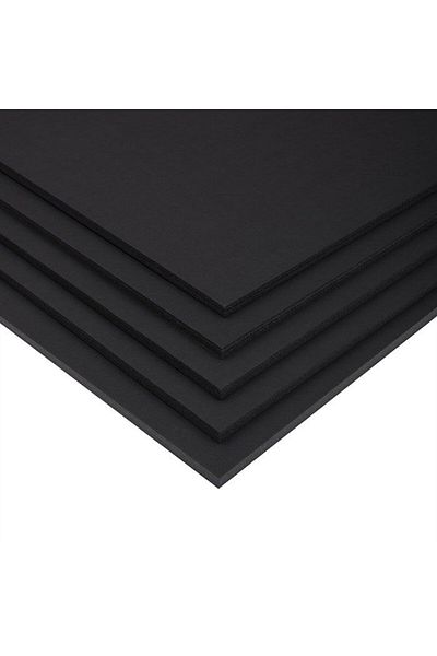 tahtakalehobi.com 3 mm 50x70 cm Photo Block (Straphorescent Model Cardboard) Black 5 Pieces