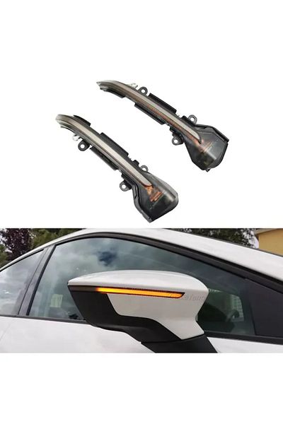 bigkey Seat Leon Mk3 Dynamic Sliding Mirror LED Led Signal 2013-2020 Right Left Set