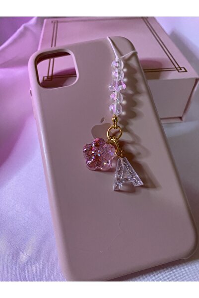 TATLIŞ Harfli el yapımı Telefon charmı 1 adet , tüm harfler mevcut