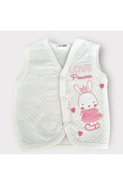 morwind Baby Girl Vest Organic 100% Cotton Quilted Vest