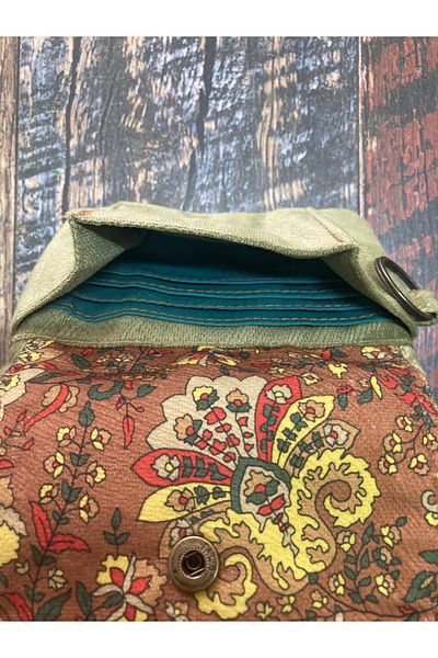 Street Bag Ethnic Authentic Bohemian Multi-Pocket Wallet Daily Travel Use
