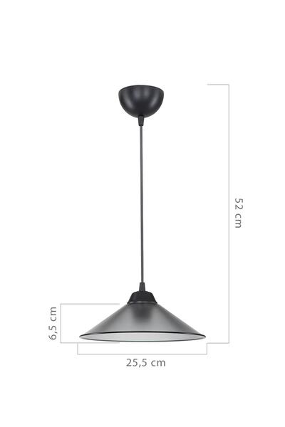 AG LightDesign Füme Sarkıt Avize Salon Mutfak Koridor Yatak Odası Lamba