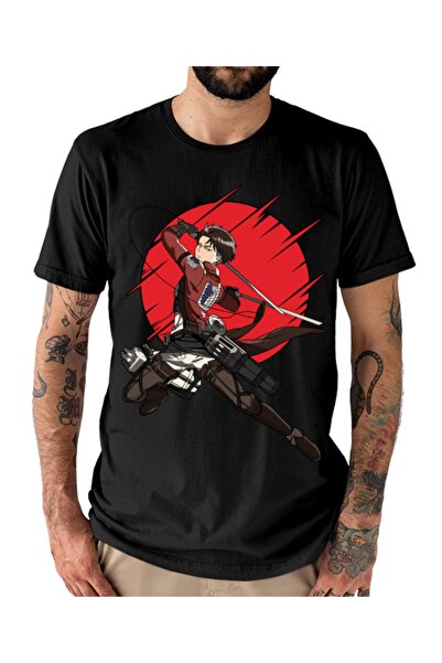 GALASHOP تي شيرت كابتن ليفي أكيرمان للجنسين