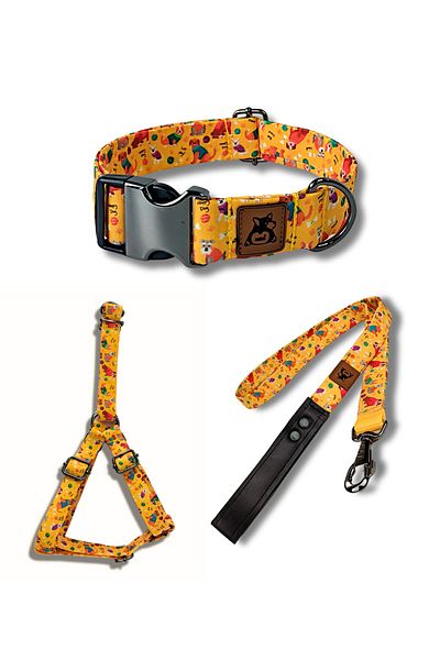 UTDpet Yellowdoggy Dog Collar Set