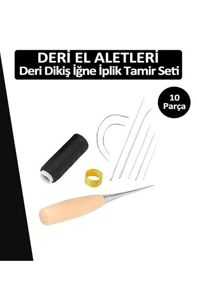 Dopar Leather Sewing Needle Thread Repair Set 10 Pieces