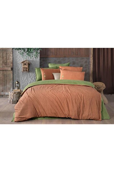 Sarev Lanthe Flannel Duvet Cover Set Single - Tan
