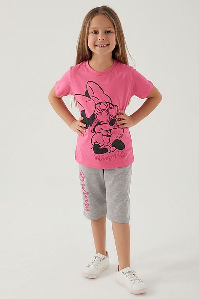 Minnie Mousee Cotton Candy Color Children's Capri Set