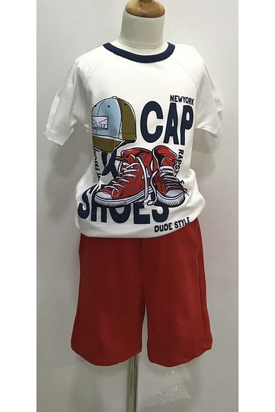 Çikoby Boys New York Cap Shorts Suit