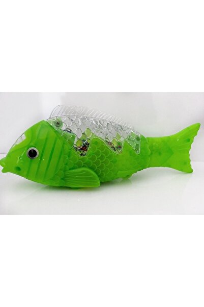 abnturk Pilli Işıklı Sesli Müzikli Yürüyen Balık 23 Cm