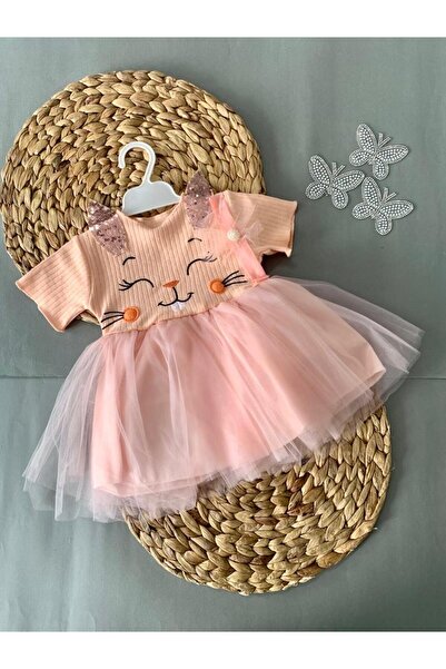 Pompom Baby Girl Baby Newborn Mevlut Dress Baby Gift Mevlut Dress