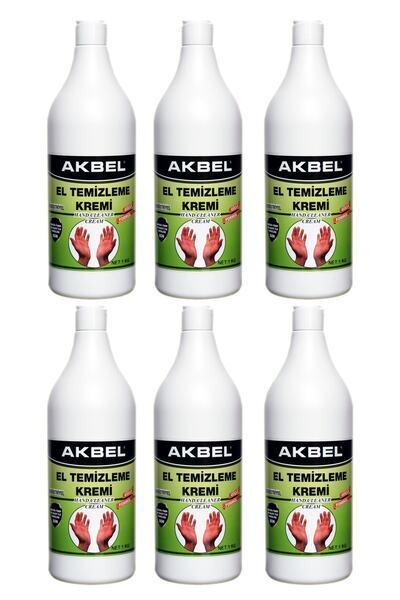 akbel El Temizleme Kremi Pratik Şişe 1 kg 6'lı Set