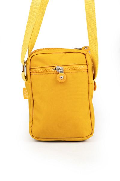 İMAKS Mega Crinkle/clinkle Waterproof Imported Fabric Small Cross Shoulder Phone Bag Mustard 227