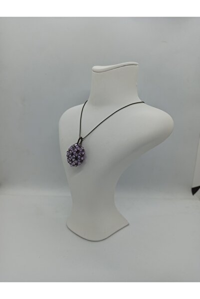 Sam Büyük Cevşen Kolye - Top Zincirli / El Yapımı Kristal Boncuk Örme /