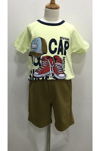 Çikoby Boys New York Cap Shorts Suit