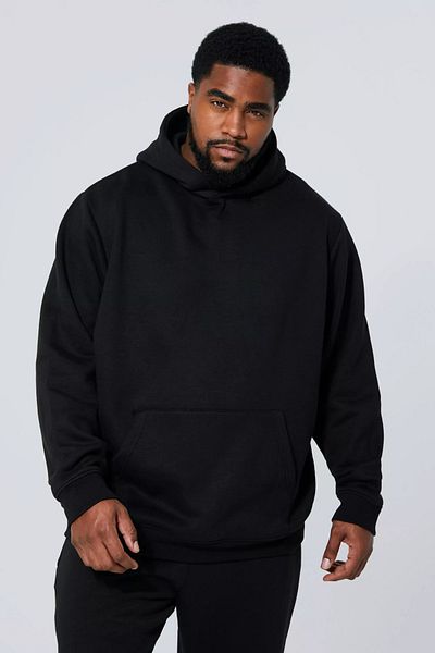 aynewmoda Men's Oversize Hooded Plus Size Sweatshirt tracksuit bottom top Set