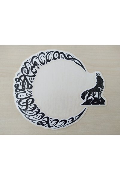 DNZSM ملصق نجمة القمر العثماني 15x12 سم ملصق نجمة بوزكورت، ملصق العلم التركي،...