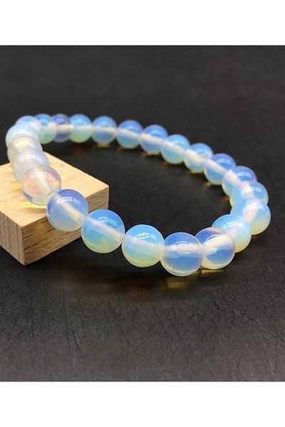 Doğal Taş Dünyası Opal Stone Bracelet AAA Quality Original Opal Stone Natural Stone Bracelet