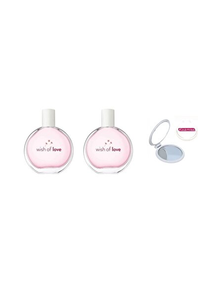 AVON Wish Of Love Edt 50 ml Kadın Parfümü İki 2 Adet + kozmiss ayna hediye