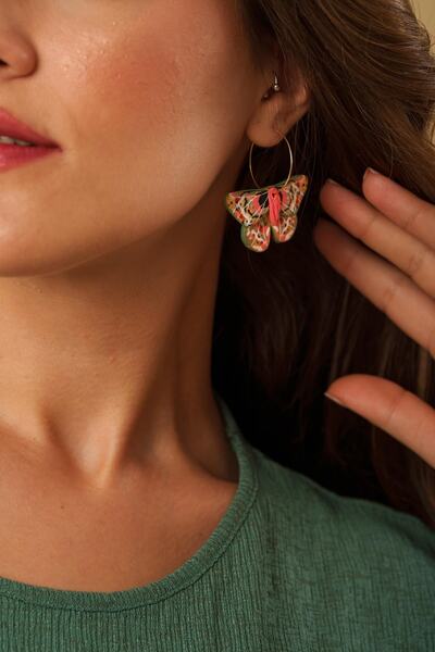 Gizy Store Special Design Handmade Polymer Clay Butterfly Earrings