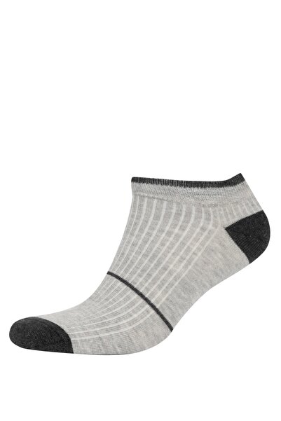 DeFacto Men's 3-pack Cotton Booties Socks