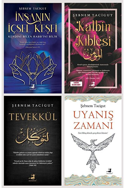 Olimpos Yayınları Şebnem Tacigut 4 Kitap Set (İnsanın İçsel Keşfi - Tevekkül,...