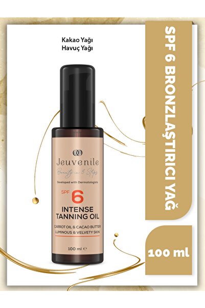 Jeuvenile Bronzing Oil 6 Spf Kakao Yağlı Bronzlaştırıcı Yağ 100 ml