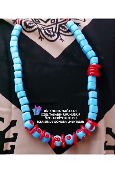 bizizmoda الطابق السفلي الزجاج حبة Serenay الزجاج قلادة عين الشر حبة قلادة