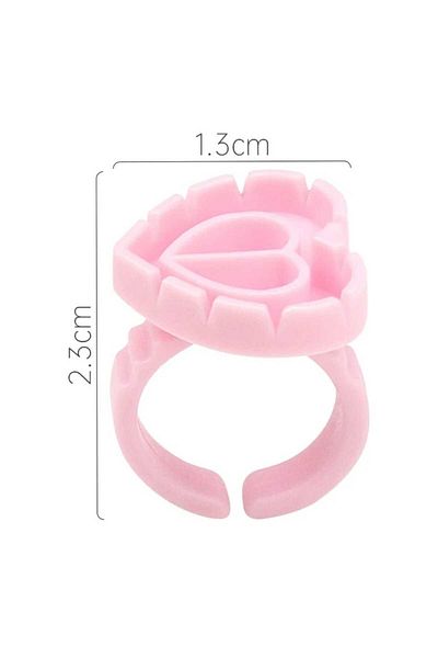 KİRPİKÇİSHOP 25 PACK Silk Bunch Holder for Eyelashes Easy Volume Ring EASY-VOLVE-RING