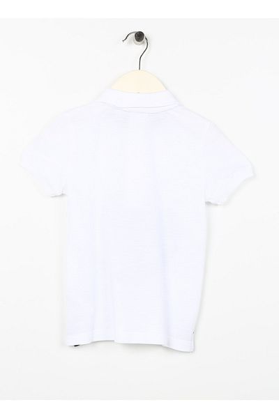 U.S. Polo Assn. Πόλο Ασν. Τυπωμένο λευκό μπλουζάκι για αγόρι BUKEL