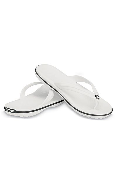 Crocs Unisex pantofle Crocband Flip - 11033 bílé