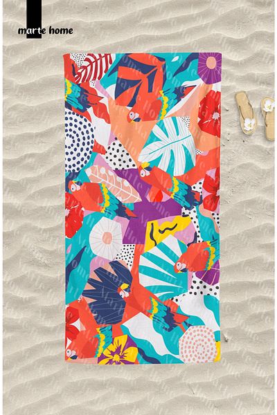 Marte Home COLORFUL PRINTED BEACH TOWEL
