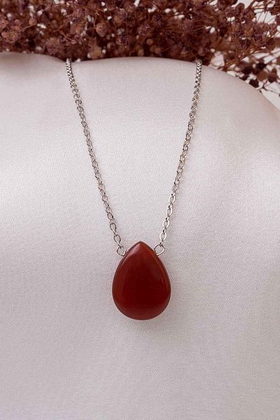 Dünya Doğal Taş Stone Agate Necklace