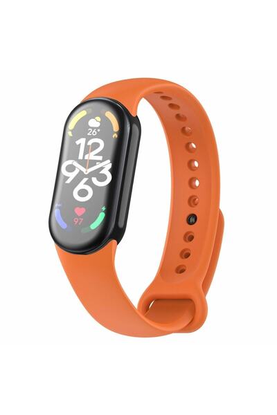 Alstrap Xiaomi Mi Band 8/Band 9/Band 10 Uyumlu Metal Tırnaklı Uzun Ömürlü Sil...