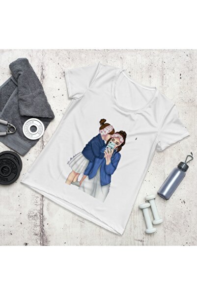 LADİJİTAL BASKI ÇÖZÜMLERİ Tricou alb cu imagine mama-copil